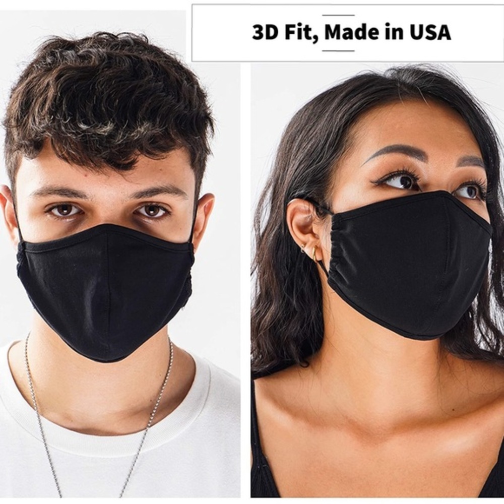 5🌟SELLER Solid Black Face Mask